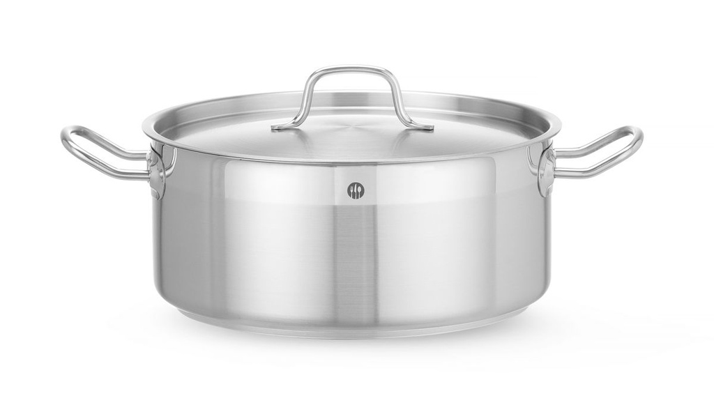 Troškinimo puodas žemas - su dangčiu, HENDI, Profi Line, 7,5L, ⌀280x(H)120mm