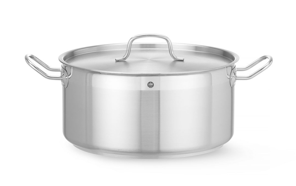 Troškinimo puodas žemas - su dangčiu, HENDI, Profi Line, 12L, ⌀320x(H)150mm
