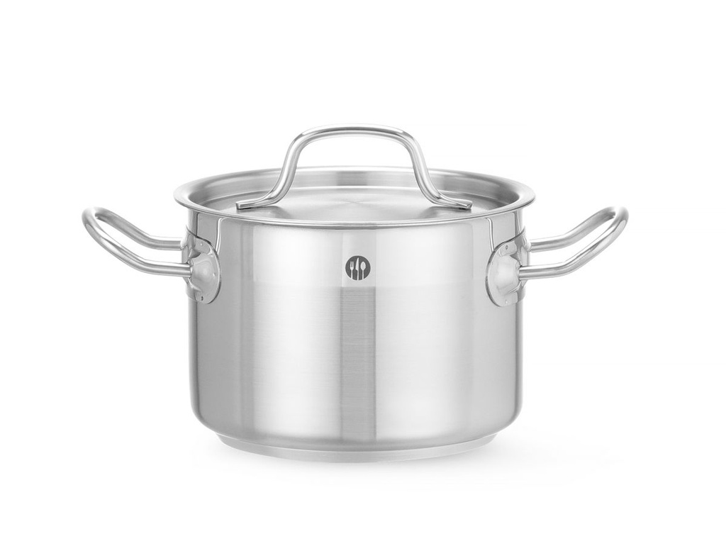 Troškinimo puodas vidutinis - su dangčiu, HENDI, Profi Line, 2,1L, ⌀160x(H)110mm
