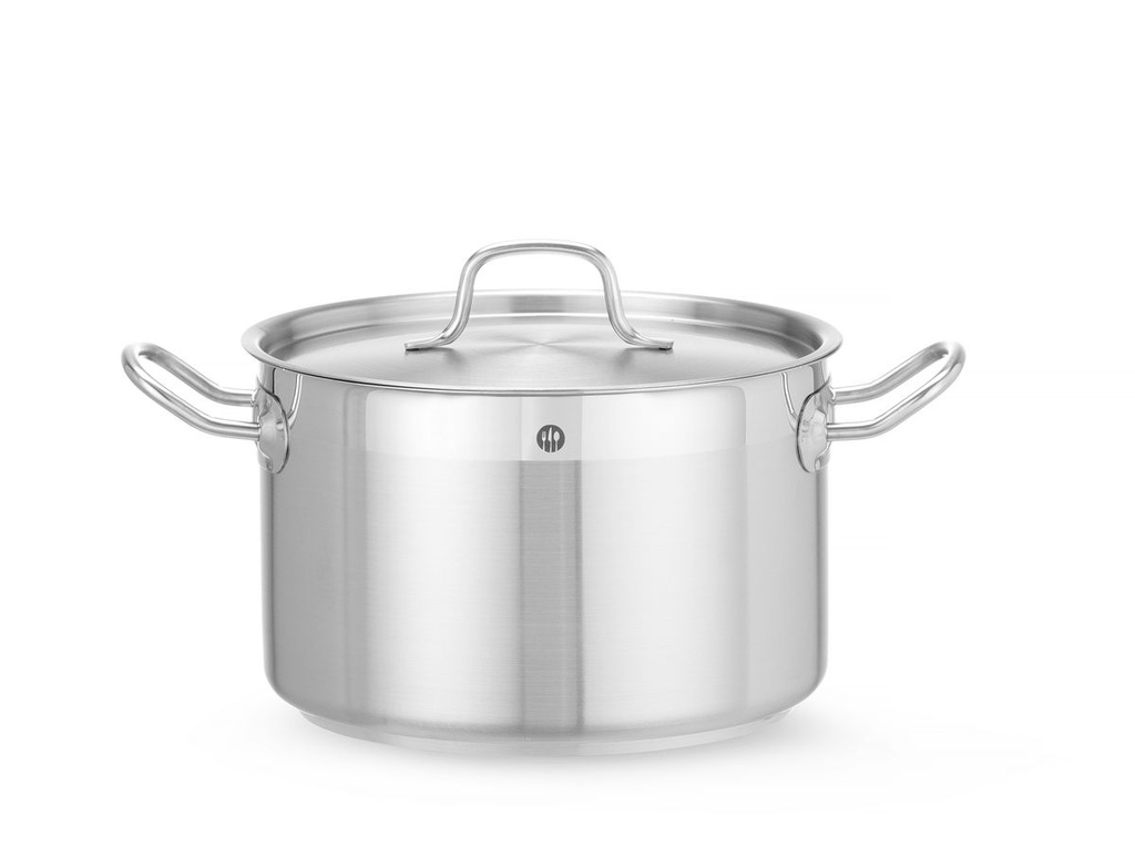 Troškinimo puodas vidutinis - su dangčiu, HENDI, Profi Line, 6,7L, ⌀240x(H)150mm