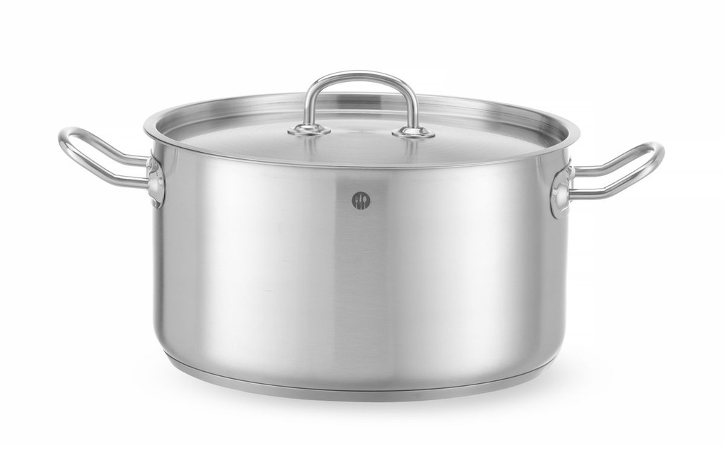 [BM-HENDI-836408] Troškinimo puodas vidutinis – su dangčiu, HENDI, Kitchen Line, 9,5L, ⌀280x(H)155mm
