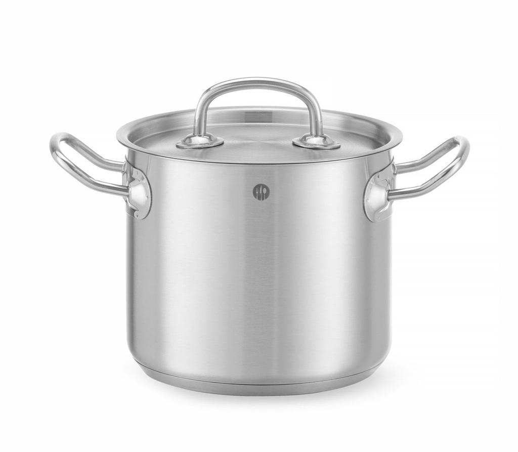 [BM-HENDI-837146] Troškinimo puodas aukštas – su dangčiu, HENDI, Kitchen Line, 45L, ⌀400x(H)360mm