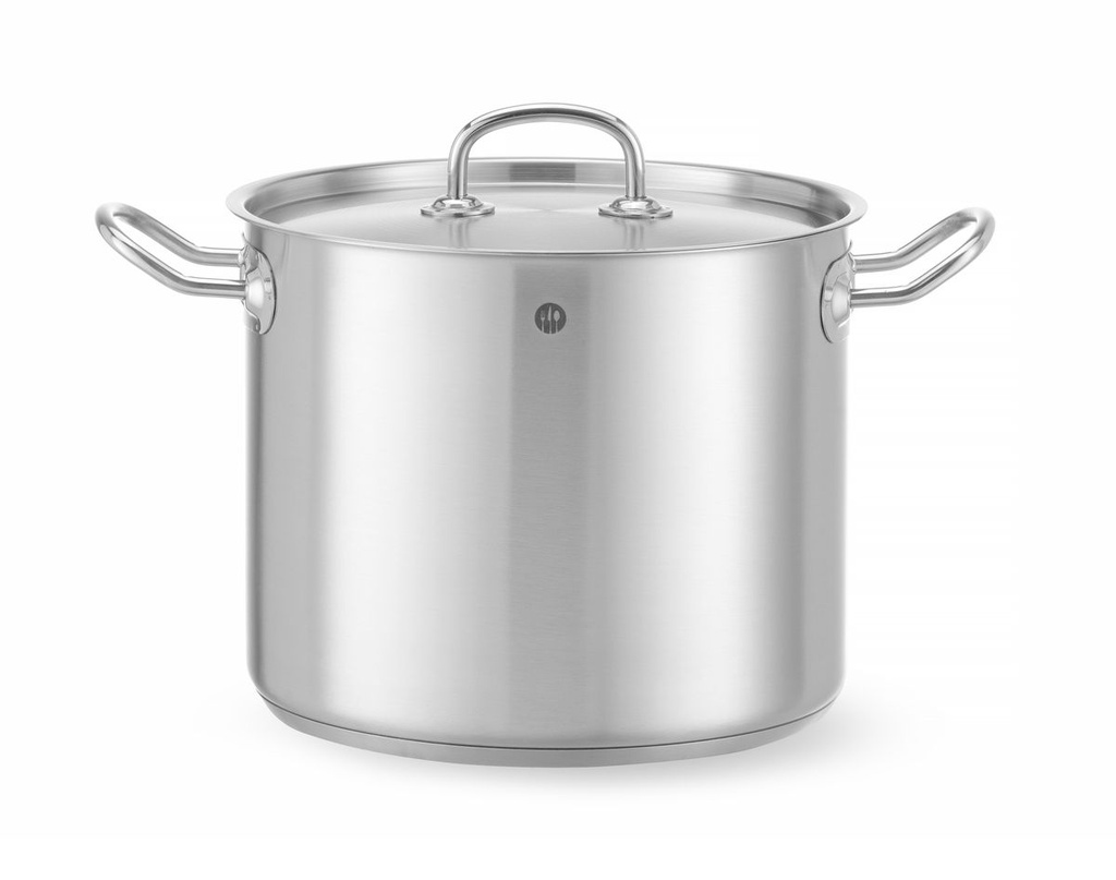 [BM-HENDI-837306] Troškinimo puodas aukštas – su dangčiu, HENDI, Kitchen Line, 9L, ⌀240x(H)200mm