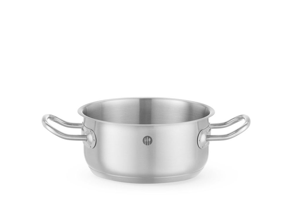[BM-HENDI-837641] Troškinimo puodas žemas - be dangčio, HENDI, Kitchen Line, 1,4L, ⌀160x(H)75mm