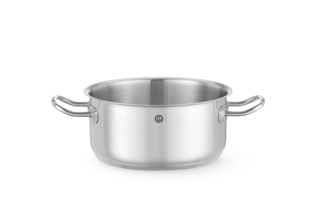 [BM-HENDI-837658] Troškinimo puodas žemas - be dangčio, HENDI, Kitchen Line, 2,9L, ⌀200x(H)95mm