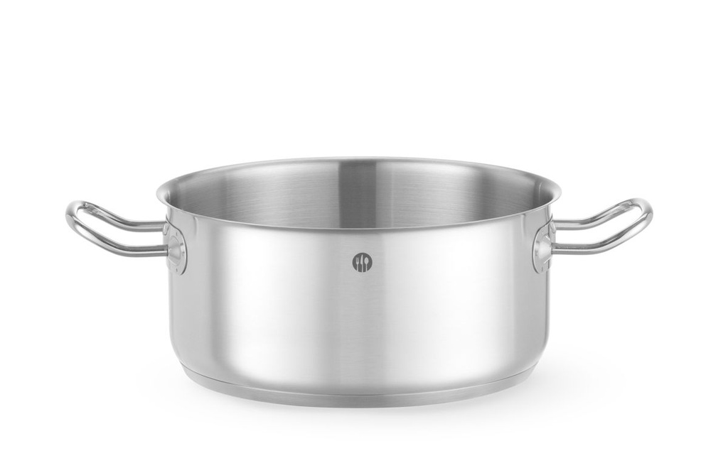 [BM-HENDI-837665] Troškinimo puodas žemas - be dangčio, HENDI, Kitchen Line, 4,9L, ⌀240x(H)110mm