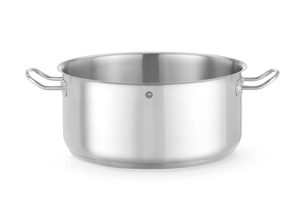 [BM-HENDI-837689] Troškinimo puodas žemas - be dangčio, HENDI, Kitchen Line, 11,9L, ⌀320x(H)150mm
