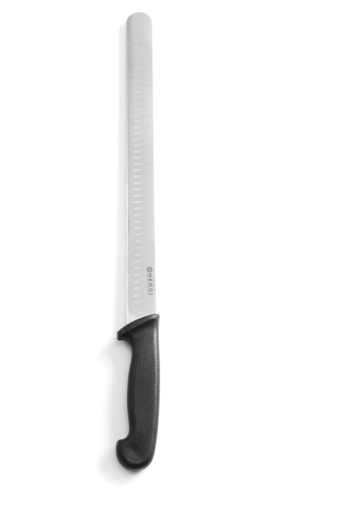 [BM-HENDI-842904] Kumpio/kebabo peilis su Granton ašmenimis, HENDI, Juoda, (L)490mm