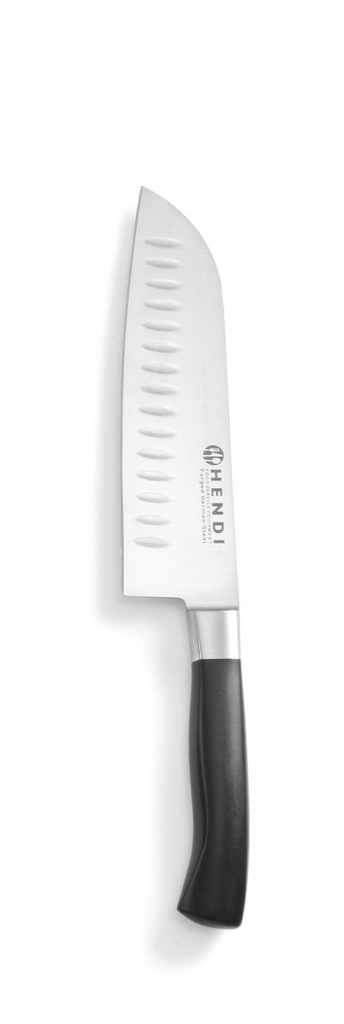 [BM-HENDI-844274] Santoku peilis, HENDI, Profi Line, Granton įdubos, Juoda, (L)310mm