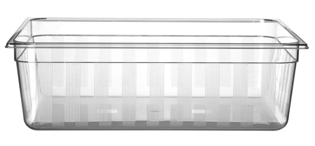 GN 2/1 indas, HENDI, GN 2/1, 58L, Skaidri, 650x530x(H)200mm