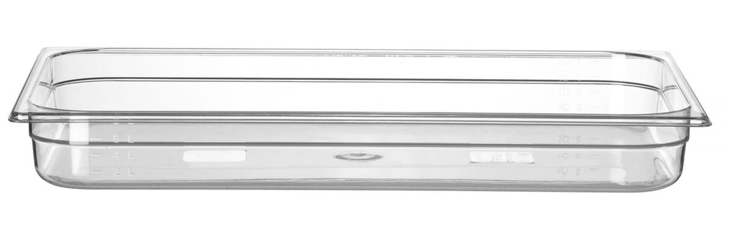 Indas GN 1/1 polikarbonatinis, HENDI, Profi Line, GN 1/1, 9L, Skaidri, 530x325x(H)65mm