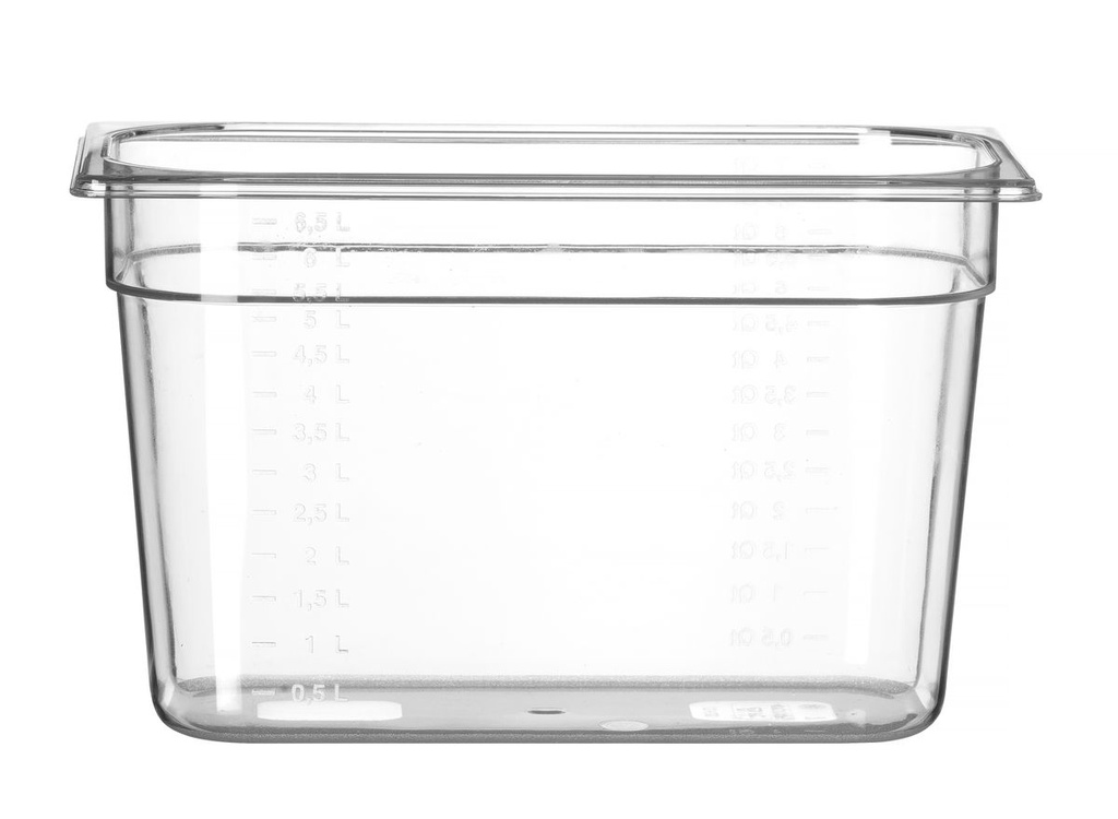 Indas GN 1/3 polikarbonatinis, HENDI, Profi Line, GN 1/3, 7,8L, Skaidri, 325x176x(H)200mm