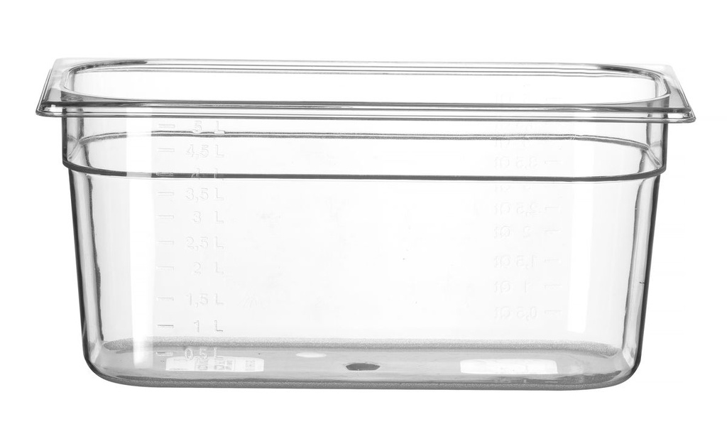 Indas GN 1/3 polikarbonatinis, HENDI, Profi Line, GN 1/3, 5,7L, Skaidri, 325x176x(H)150mm