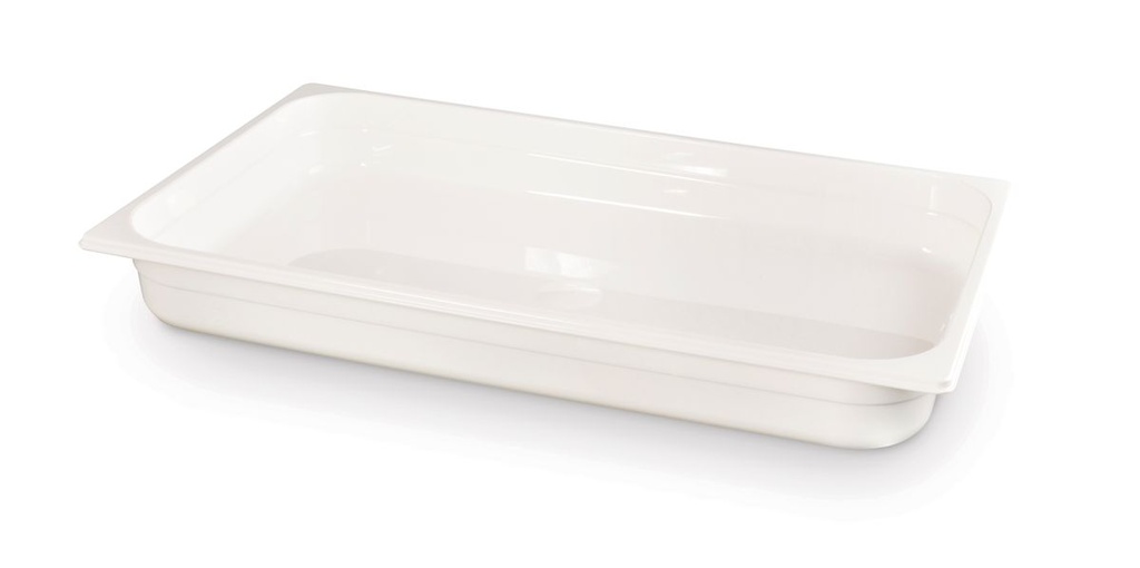 Indas GN 1/1 polikarbonatinis baltas, HENDI, GN 1/1, 9L, Balta, 530x325x(H)65mm