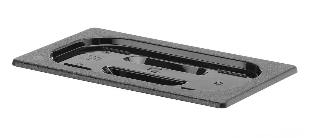 Dangtis GN indams juodas polikarbonatinis, HENDI, GN 1/4, Juoda, 265x162mm