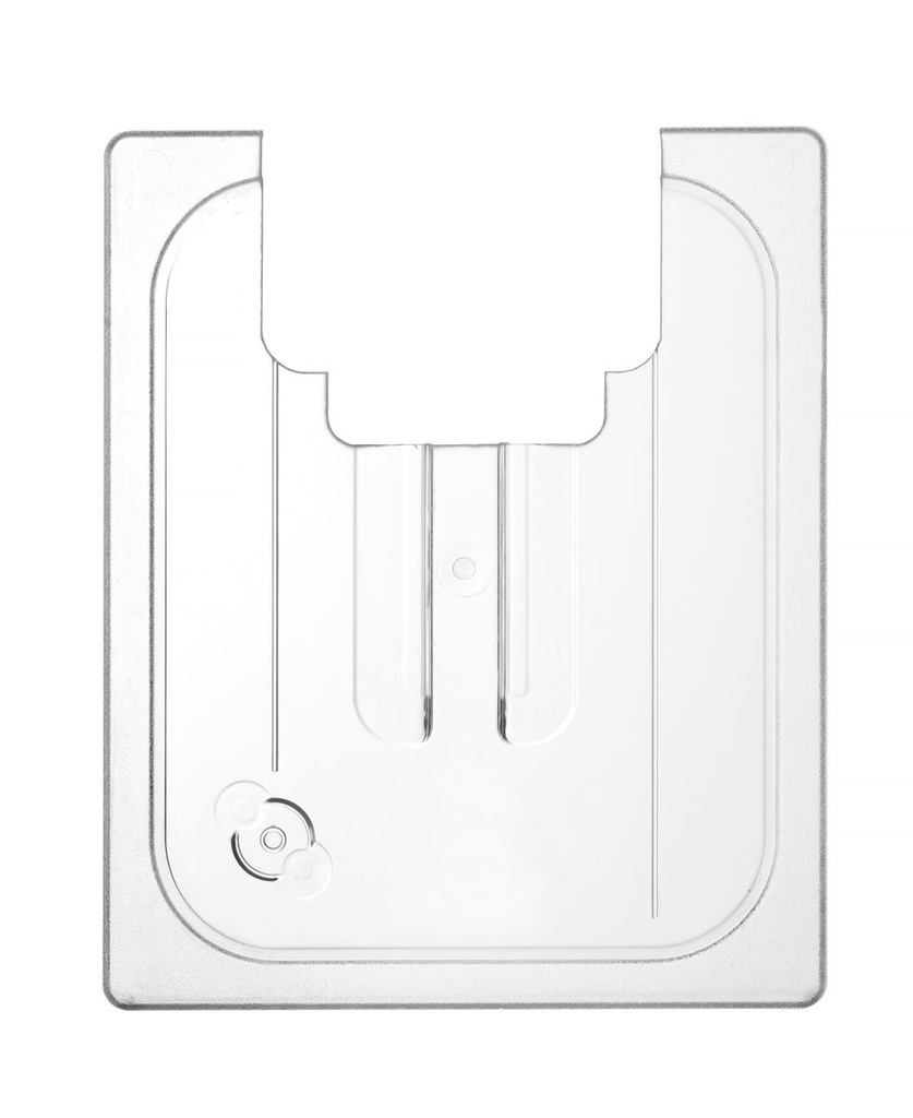 [BM-HENDI-864234] Dangtis GN indams su išpjova sous vide lazdelei, HENDI, GN 1/2, Skaidri, 265x325mm