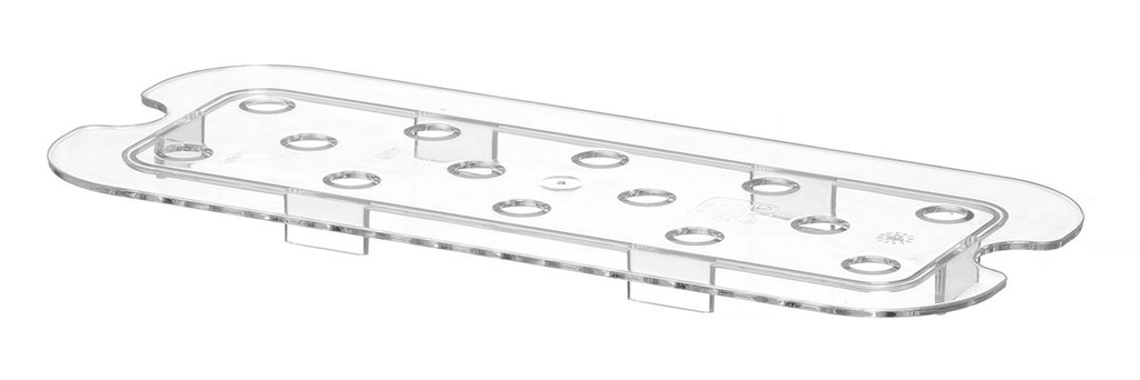 Perforuotas nuvarvėjimo įdėklas GN indams polikarbonatinis, HENDI, Profi Line, GN 1/3, Skaidri, 266x116mm