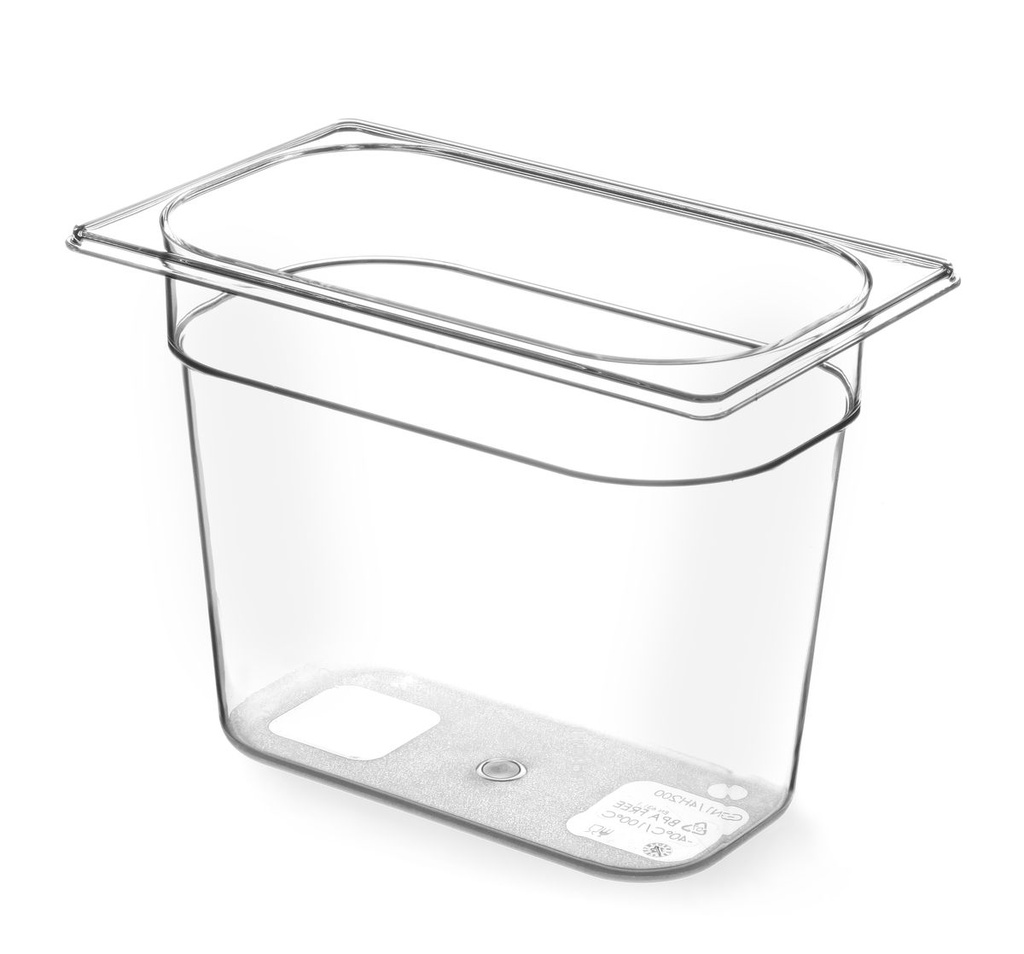 Indas GN 1/4 Tritan, HENDI, GN 1/4, 1,8L, Skaidri, 265x162x(H)65mm