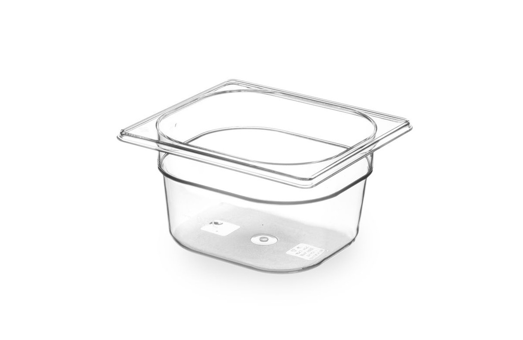 [BM-HENDI-869628] Indas GN 1/6 Tritan, HENDI, GN 1/6, 1,6L, Skaidri, 176x162x(H)100mm