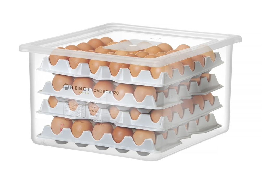 [BM-HENDI-870785] Kiaušinių indas HENDI OVOBOX 120, HENDI, GN 2/3, 18L, 355x325x(H)200mm, Stačiakampis