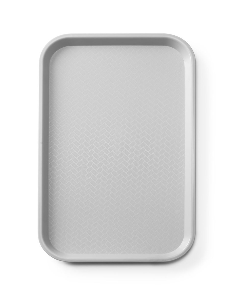 Polipropileninis greito maisto padėklas GN 1/1, AmerBox, GN 1/1, Šviesiai pilka, 530x325x(H)20mm, Stačiakampis
