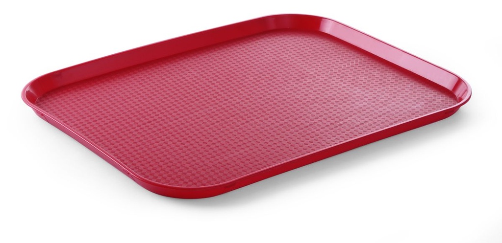 Polipropileninis greito maisto padėklas, didelis, AmerBox, Raudona, 350x450x(H)20mm