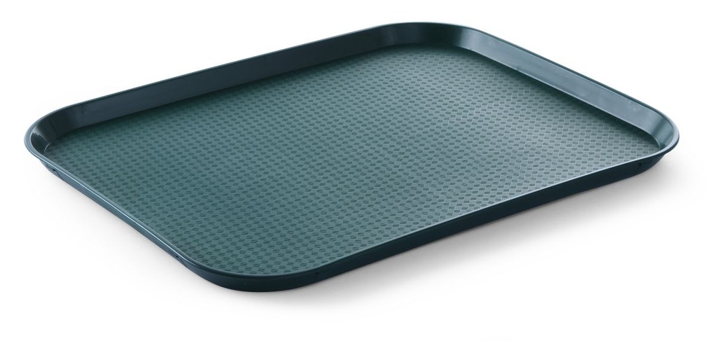Polipropileninis greito maisto padėklas, didelis, AmerBox, Žalia, 350x450x(H)20mm