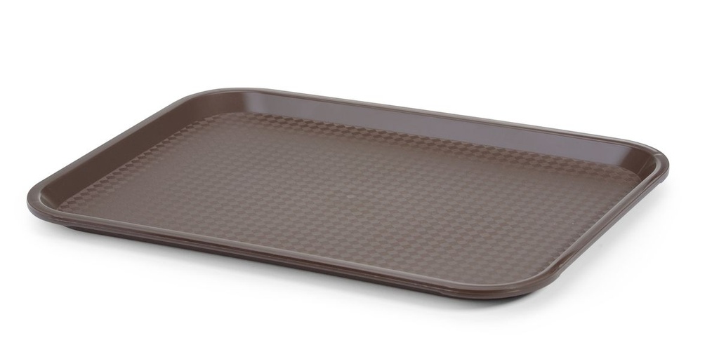 Polipropileninis greito maisto padėklas, vidutinis, AmerBox, Ruda, 305x415x(H)20mm