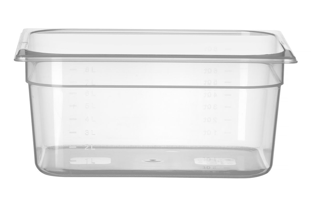 [BM-HENDI-880111] Indas GN 1/2 polipropileninis, HENDI, Profi Line, GN 1/2, 8L, Skaidri, 325x265x(H)150mm