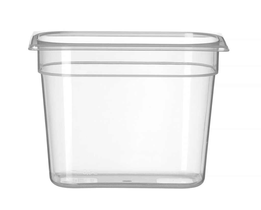 [BM-HENDI-880302] Indas GN 1/4 polipropileninis, HENDI, Profi Line, GN 1/4, 4,5L, Skaidri, 265x162x(H)200mm
