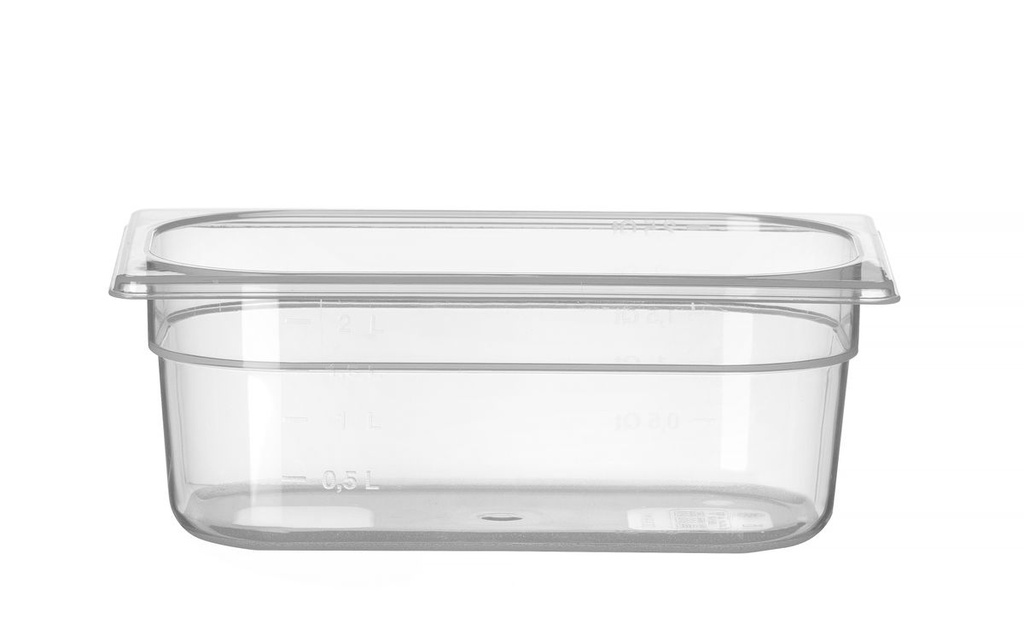 [BM-HENDI-880326] Indas GN 1/4 polipropileninis, HENDI, Profi Line, GN 1/4, 2L, Skaidri, 265x162x(H)100mm