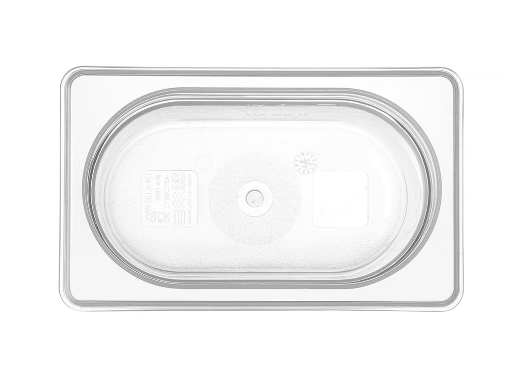 [BM-HENDI-880555] Indas GN 1/9 HACCP, HENDI, GN 1/9, 0,9L, Skaidri, 176x108x(H)100mm