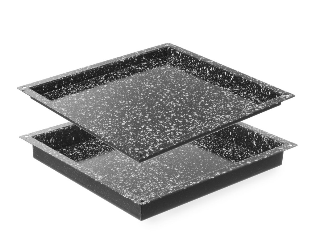 [BM-HENDI-890349] Padėklas CONVECTOMAT CLASSIC GN 2/3, HENDI, GN 2/3, Juoda, 354x325x(H)40mm, Stačiakampis