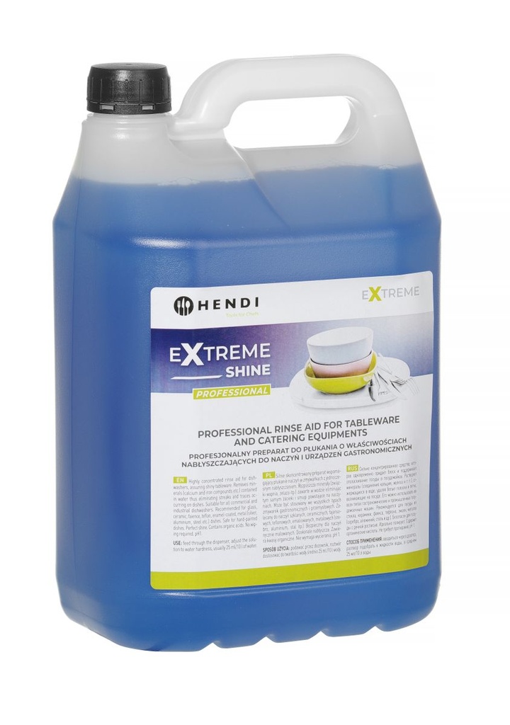 [BM-HENDI-975022] Extreme Shine profesionali skalavimo priemonė indams ir maitinimo įrangai, HENDI, 5 L